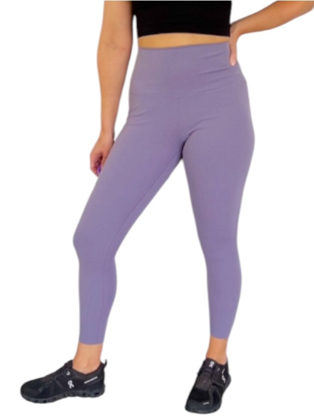 Nike Zenvy DRI-FIT light purple high rise crop ankle length leggings size large